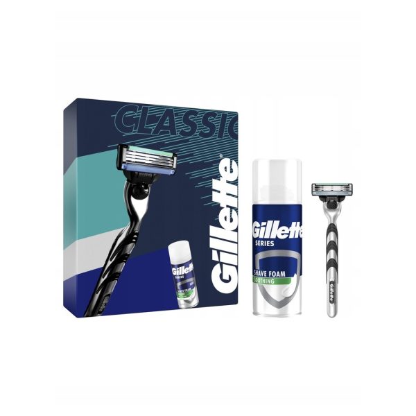 Gillette Zestaw podarunkowy: maszynka do golenia Mach3 Start + pianka do golenia Series 100 ml