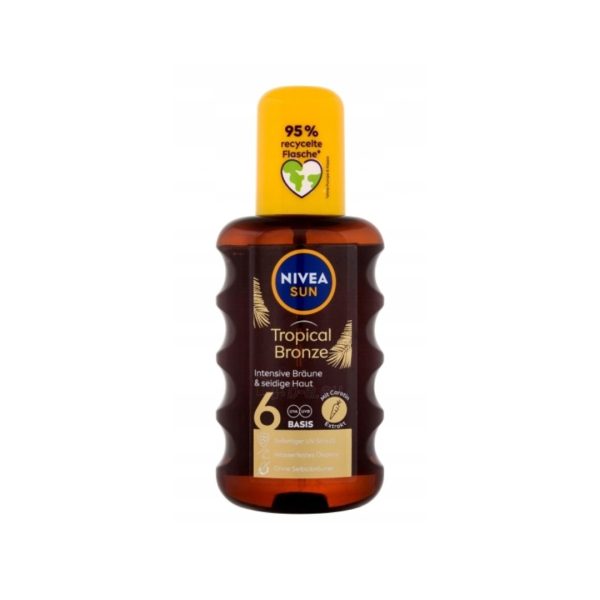 Nivea Sun Tropical Bronze - karotenowy olejek SPF 6, 200 ml