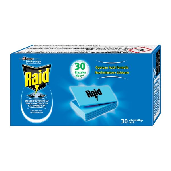 Raid Wymienny wkład do elektrycznego waporyzatora na komary, 30 szt