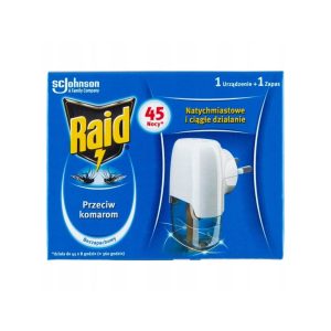 Raid Przeciw Komarom Urządzenie + Zapas 45 Nocy, 27 ml