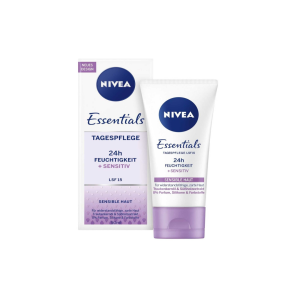 Nivea denní krém 24h zklidňující bez parfému 50 ml pro citlivou pleť SPF 15