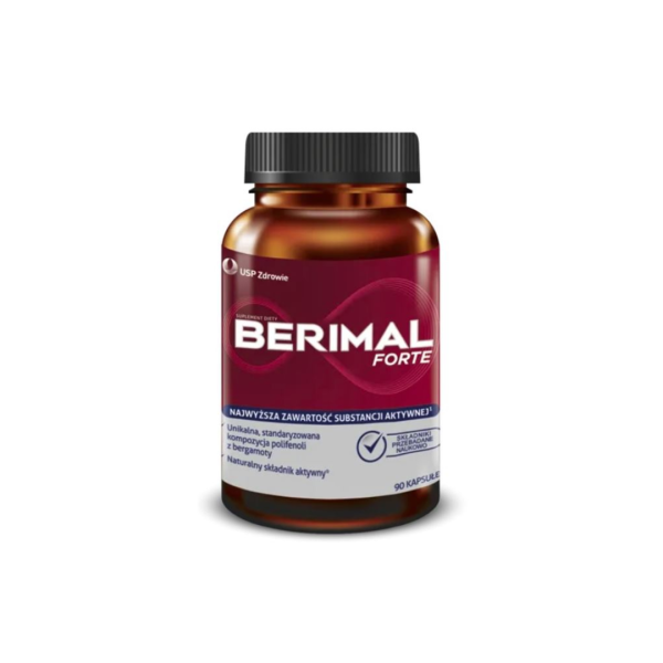 BERIMAL Forte Suplement Diety Bergamota Cholesterol Metabolizm 90 kapsułek