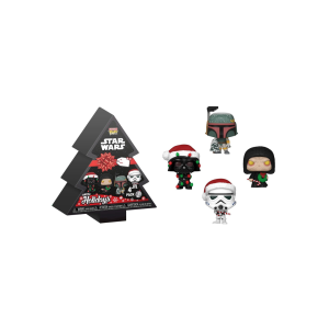 Funko Pop! Star Wars Holiday 2024 Pocket Keychains 4-Pack Tree Holiday Box 4 cm