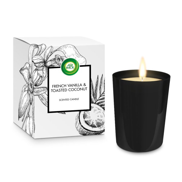 AIR WICK Francuska wanilia i prażony kokos Świeca Zapachowa 220ml