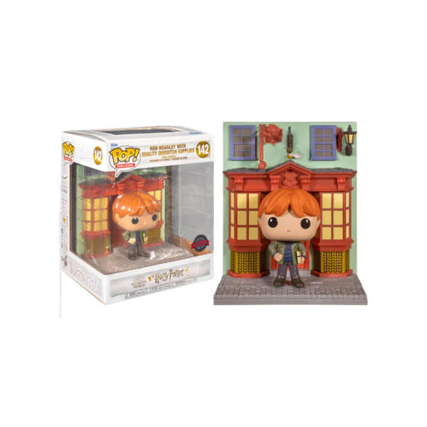 Funko POP! Deluxe: Harry Potter Diagon Alley Quidditch Supplies Store w/Ron 142