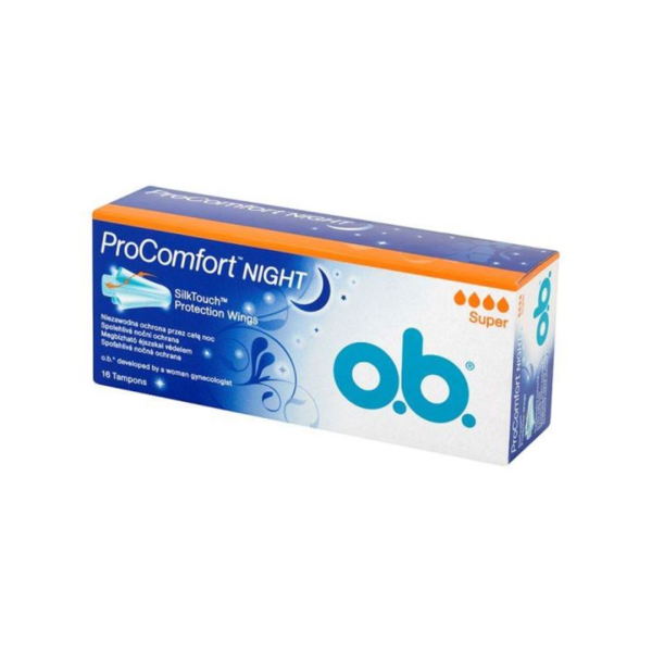 OB ProComfort Night Super Tampony 16 sztuk