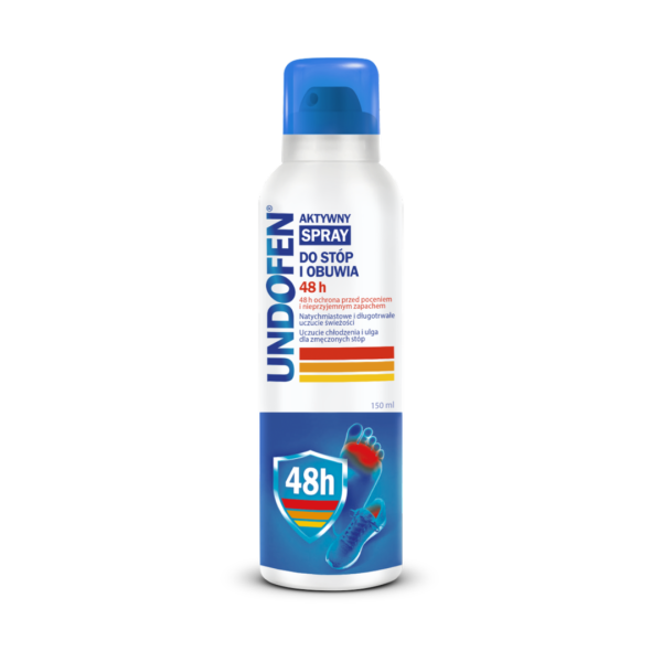 UNDOFEN Aktywny Spray Do Stóp i Obuwia 48H 150ml