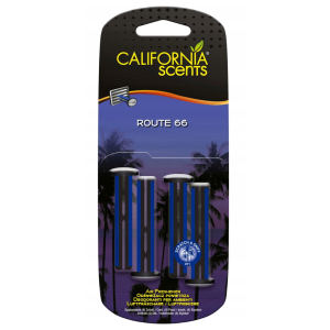 CALIFORNIA SCENTS Route 66 Klips odświeżacz powietrza 4szt.