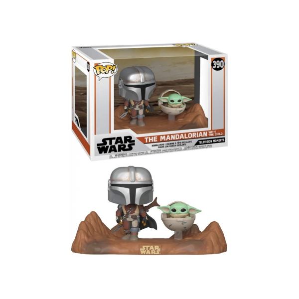 Funko POP! Star Wars The Mandalorian Mandalorian & The Child Baby Yoda 390