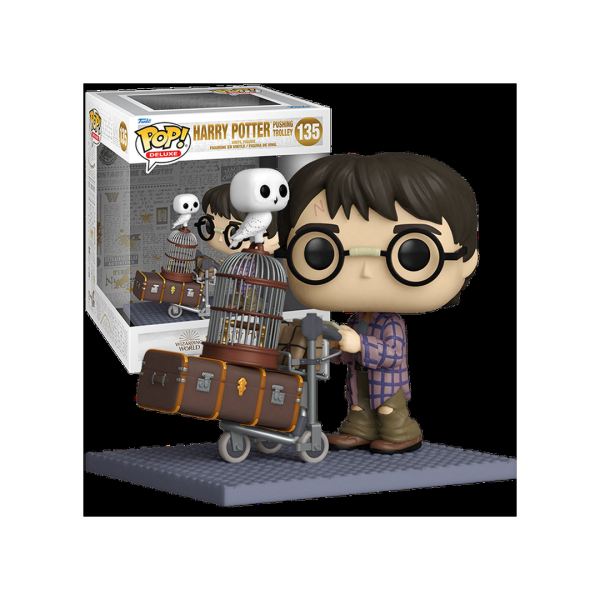 Funko POP! Harry Potter: Harry Pushing Trolley Deluxe Vinyl Figure 135