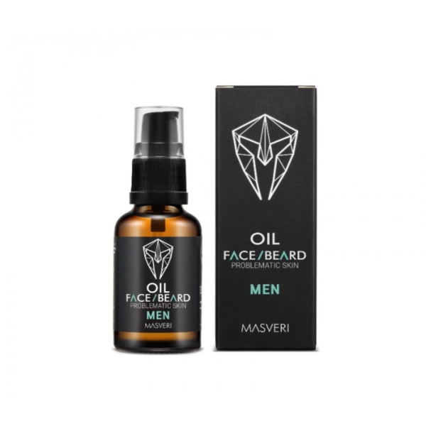 MASVERI Olejek do twarzy i brody do cery problematycznej, 30ml