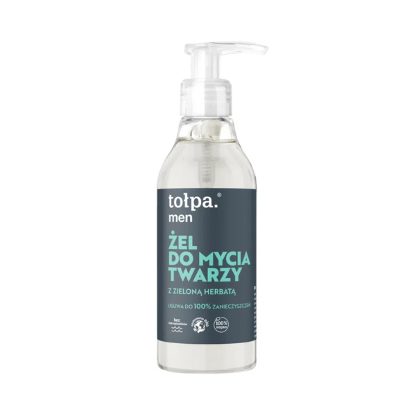 TOŁPA MEN Żel do mycia twarzy z zieloną herbatą, 195ml