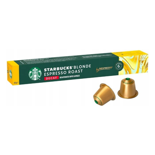Starbucks Kapsułki do Nespresso Blonde Espresso Roast decaf bezkofeinowa 10 szt.