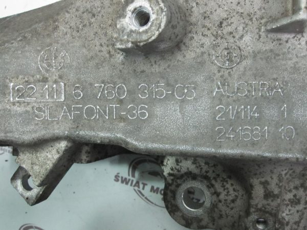 BMW 3 2.5 B 05r wspornik łapa silnika lewa 6760315 - obrazek 4