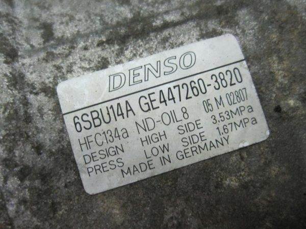 BMW 3 5 2.0 D N47D20C 143KM 11r sprężarka klimatyzacji 447260-3820 6SBU14A - obrazek 6