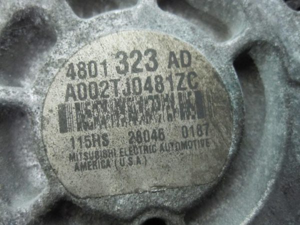 DODGE CALIBER 4801323AD A002TJ0481ZC ALTERNATOR - obrazek 5