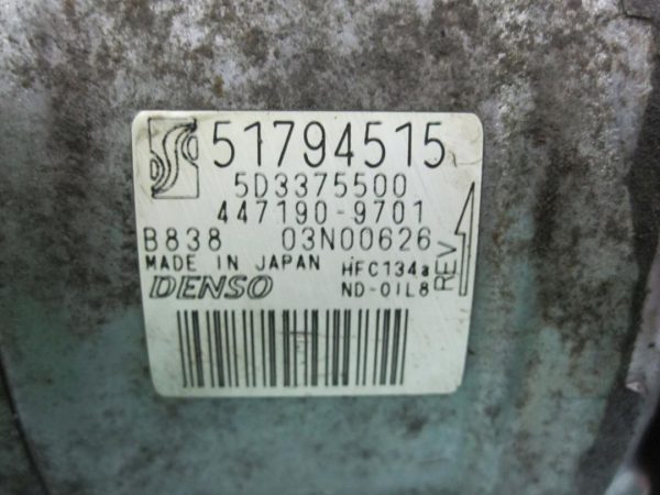 Fiat Bravo II 1.4 T-JET 120KM sprężarka klimatyzacji 51794515 447190-9701 - obrazek 8
