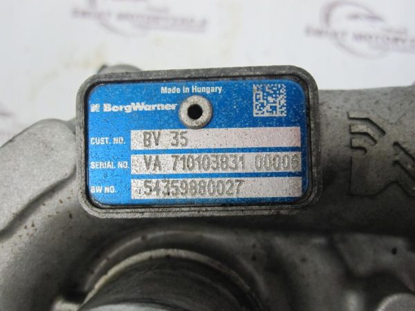 Fiat DOBLO 1.3 JTD 12r turbosprężarka 54359980027 54351014874 - obrazek 5