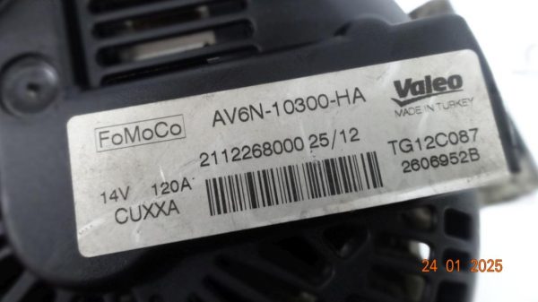 FIESTA 1.25 16V SNJA 12R. 82KM 141KM 120A AV6N-10300-HA TG12C087 Alternator - obrazek 5