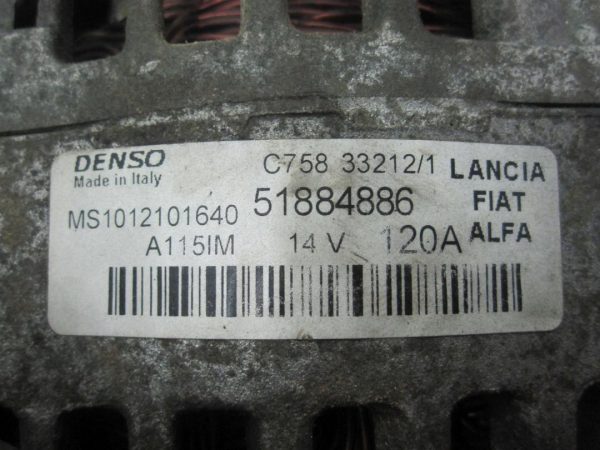 GIULIETTA 2.0 M-JET 13r alternator 51884886 - obrazek 4