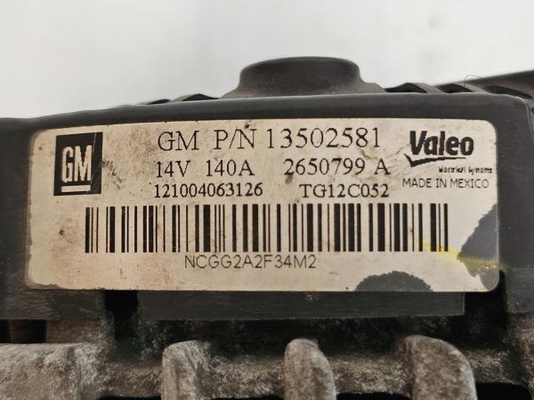 Insignia 2.0 CDTI 140KM 14r. A20DTE Alternator 13502581 TG12C052 - obrazek 6