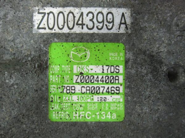 MAZDA 6 II GH 2.0 MZR LFF7 147KM sprężarka klimatyzacji Z0004400A Z0004399A - obrazek 6