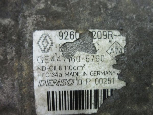 MEGANE 1.5 DCI 13r sprężarka klimatyzacji 926008209R HFC134A GE447160-5790 - obrazek 9