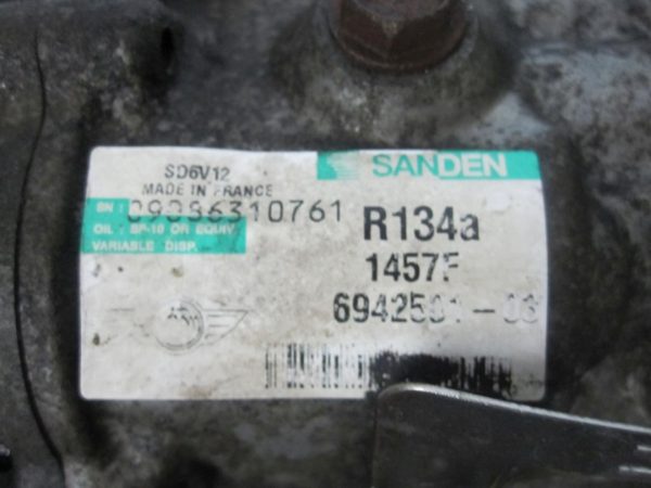 MINI COOPER 1.6 VTI 07r. N14B16 175KM 6942501-03 SPRĘŻARKA KLIMATYZACJI - obrazek 4