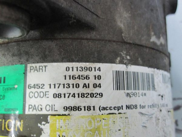MINI COOPER I 1.6B 115KM W10B16A sprężarka klimatyzacji 1171310 01139014 - obrazek 6