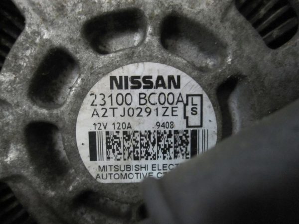 NISSAN QASHQAI I 1.6 16V 117KM HR16DE alternator 23100BC00A A2TJ0291ZE - obrazek 3