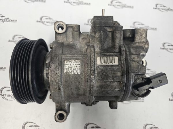 VW GOLF 1.6 TDI CAY 90KM 10r sprężarka klimatyzacji 5N0820803F 447150-3372 - obrazek 2